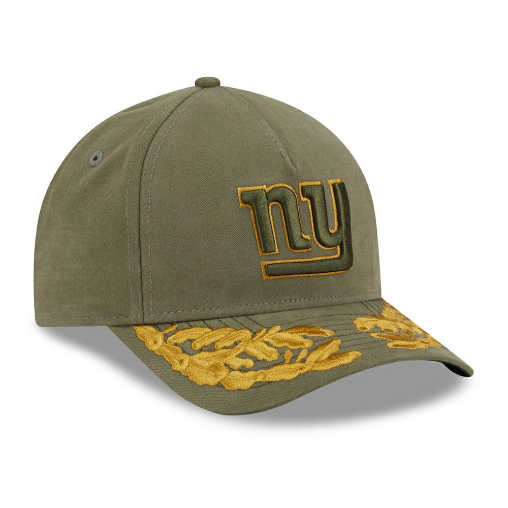 New York Giants New Era x Alpha Industries A-Frame 9FORTY Adjustable Hat Olive - NFL