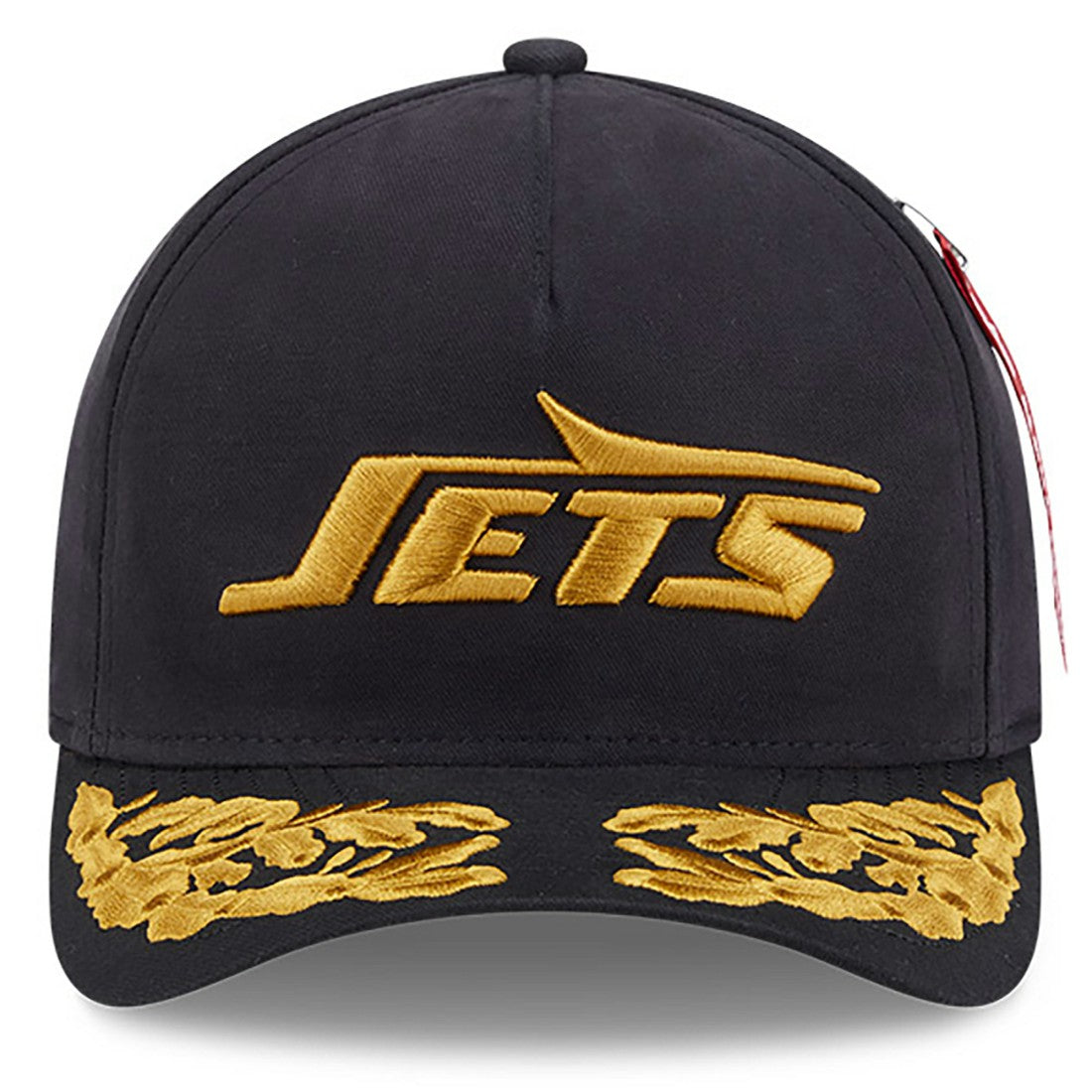 New York Jets New Era x Alpha Industries A-Frame 9FORTY Adjustable Hat Black - NFL