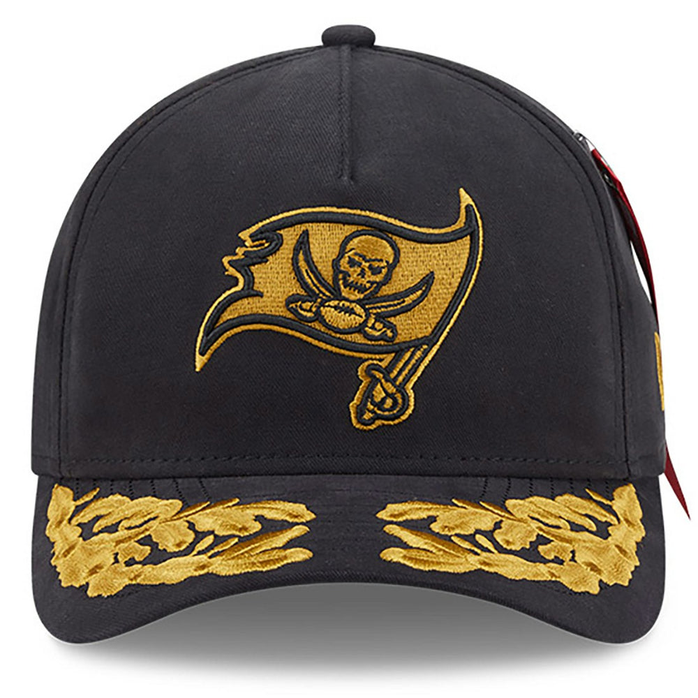 Tampa Bay Buccaneers New Era x Alpha Industries A-Frame 9FORTY Adjustable Hat Black - NFL