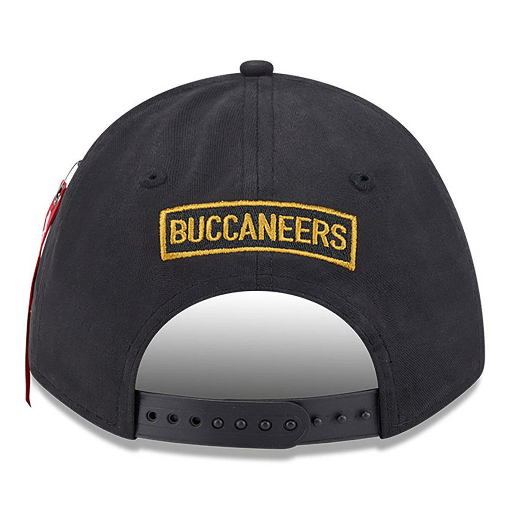 Tampa Bay Buccaneers New Era x Alpha Industries A-Frame 9FORTY Adjustable Hat Black - NFL