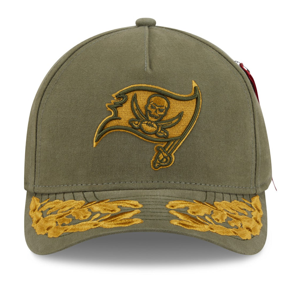 Tampa Bay Buccaneers New Era x Alpha Industries A-Frame 9FORTY Adjustable Hat Olive - NFL