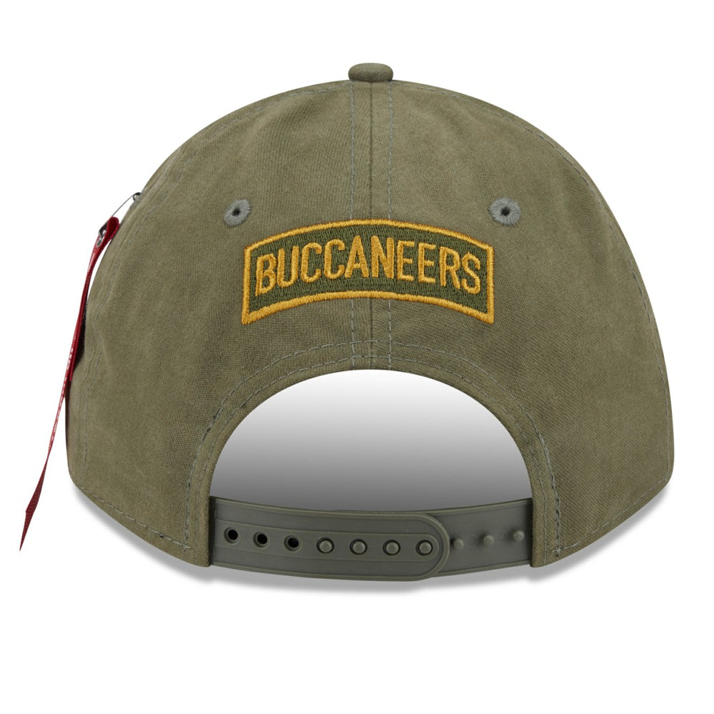 Tampa Bay Buccaneers New Era x Alpha Industries A-Frame 9FORTY Adjustable Hat Olive - NFL