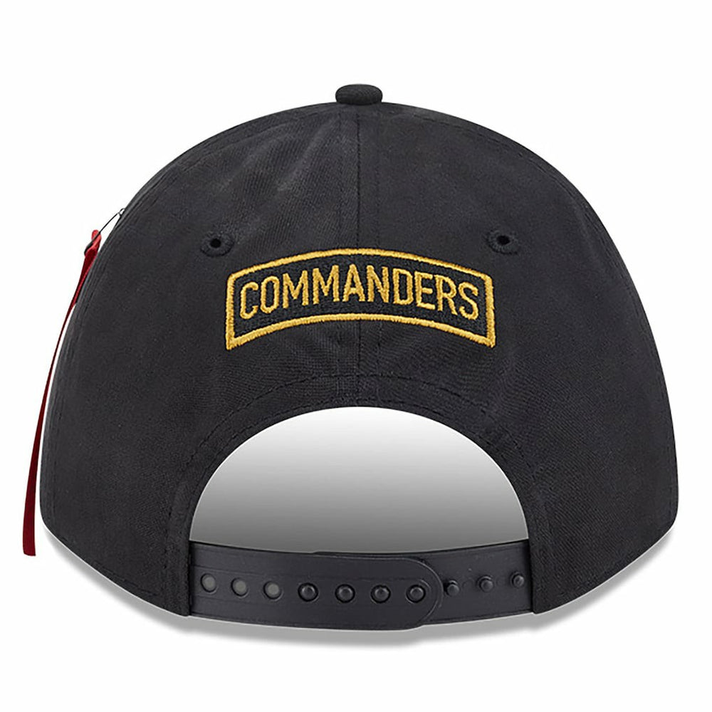 Washington Commanders New Era x Alpha Industries A-Frame 9FORTY Adjustable Hat Black - NFL