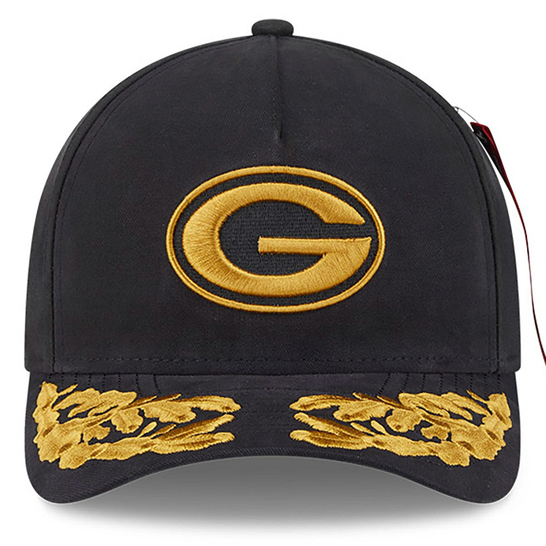 Green Bay Packers New Era x Alpha Industries A-Frame 9FORTY Adjustable Hat Black - NFL