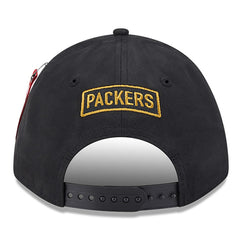 Green Bay Packers New Era x Alpha Industries A-Frame 9FORTY Adjustable Hat Black - NFL