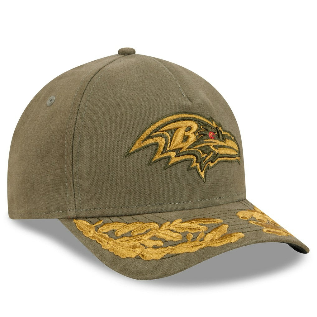 Baltimore Ravens New Era x Alpha Industries A-Frame 9FORTY Adjustable Hat Olive - NFL