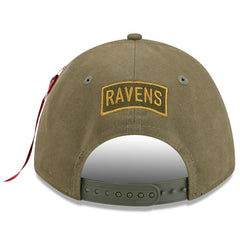 Baltimore Ravens New Era x Alpha Industries A-Frame 9FORTY Adjustable Hat Olive - NFL