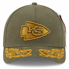 Kansas City Chiefs New Era x Alpha Industries A-Frame 9FORTY Adjustable Hat Olive - NFL