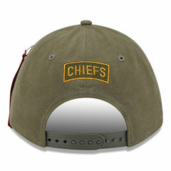 Kansas City Chiefs New Era x Alpha Industries A-Frame 9FORTY Adjustable Hat Olive - NFL