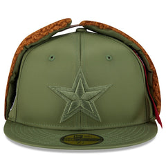 Dallas Cowboys New Era x Alpha Industries Dog Ears 59FIFTY Fitted Hat Olive - NFL