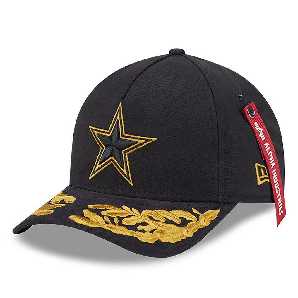 Dallas Cowboys New Era x Alpha Industries A-Frame 9FORTY Adjustable Hat Black - NFL