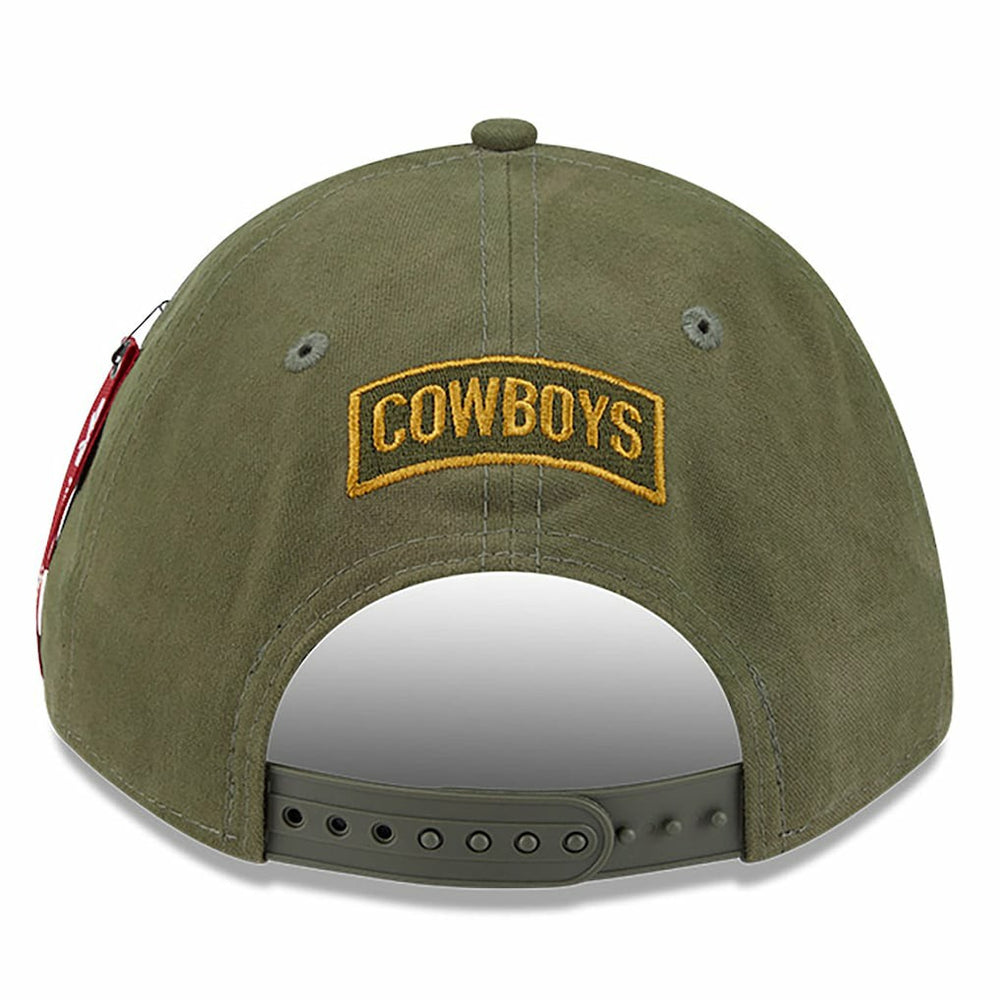 Dallas Cowboys New Era x Alpha Industries A-Frame 9FORTY Adjustable Hat Olive - NFL