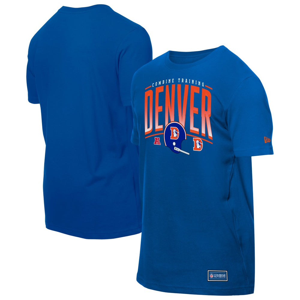 Denver Broncos New Era Combine Authentic Training Throwback T-Shirt Royal - NFL