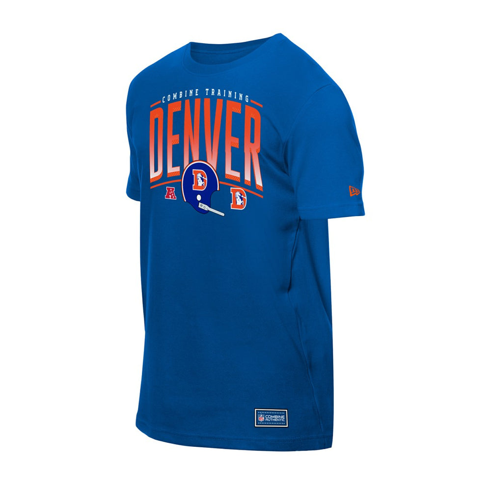 Denver Broncos New Era Combine Authentic Training Throwback T-Shirt Royal - NFL