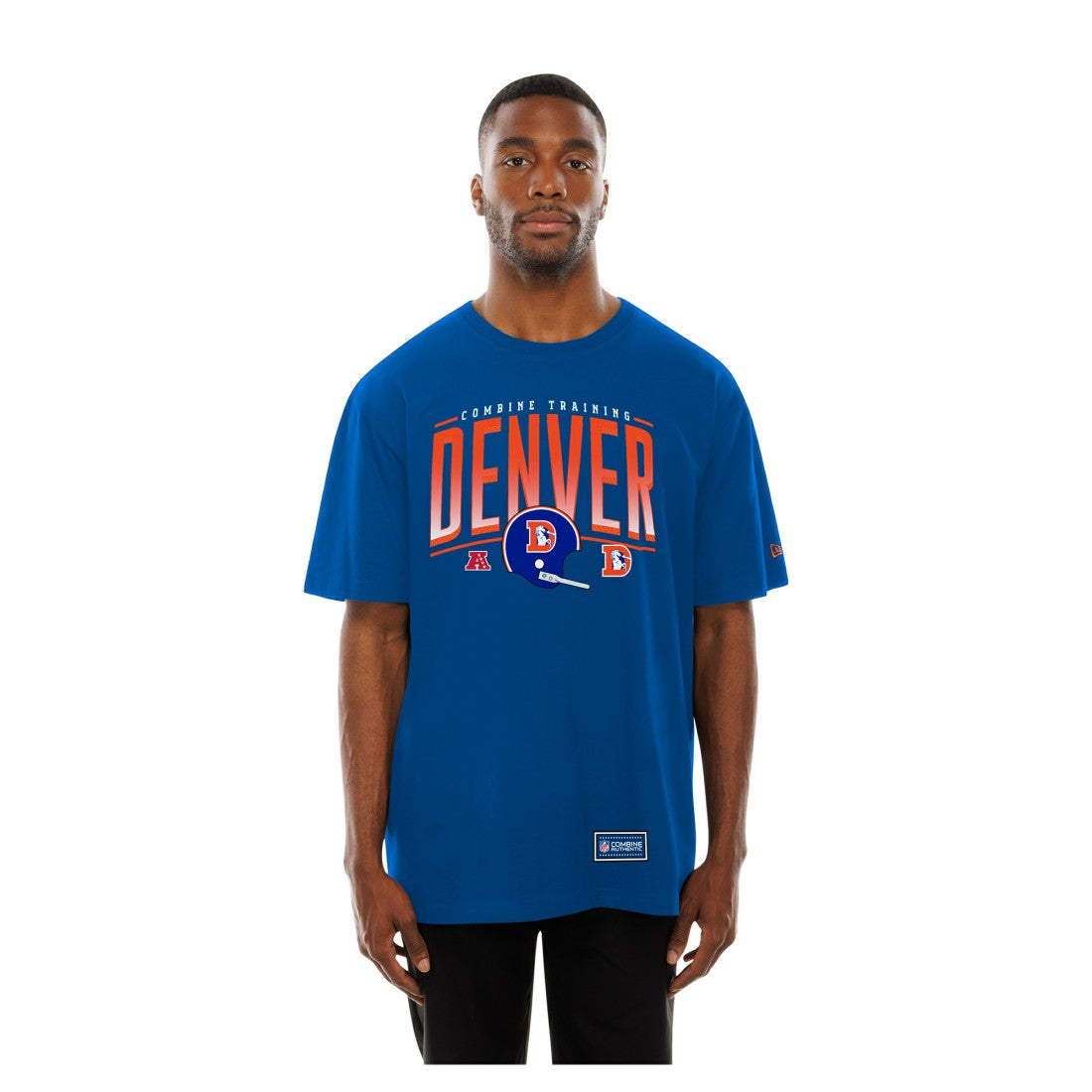 Denver Broncos New Era Combine Authentic Training Throwback T-Shirt Royal - NFL