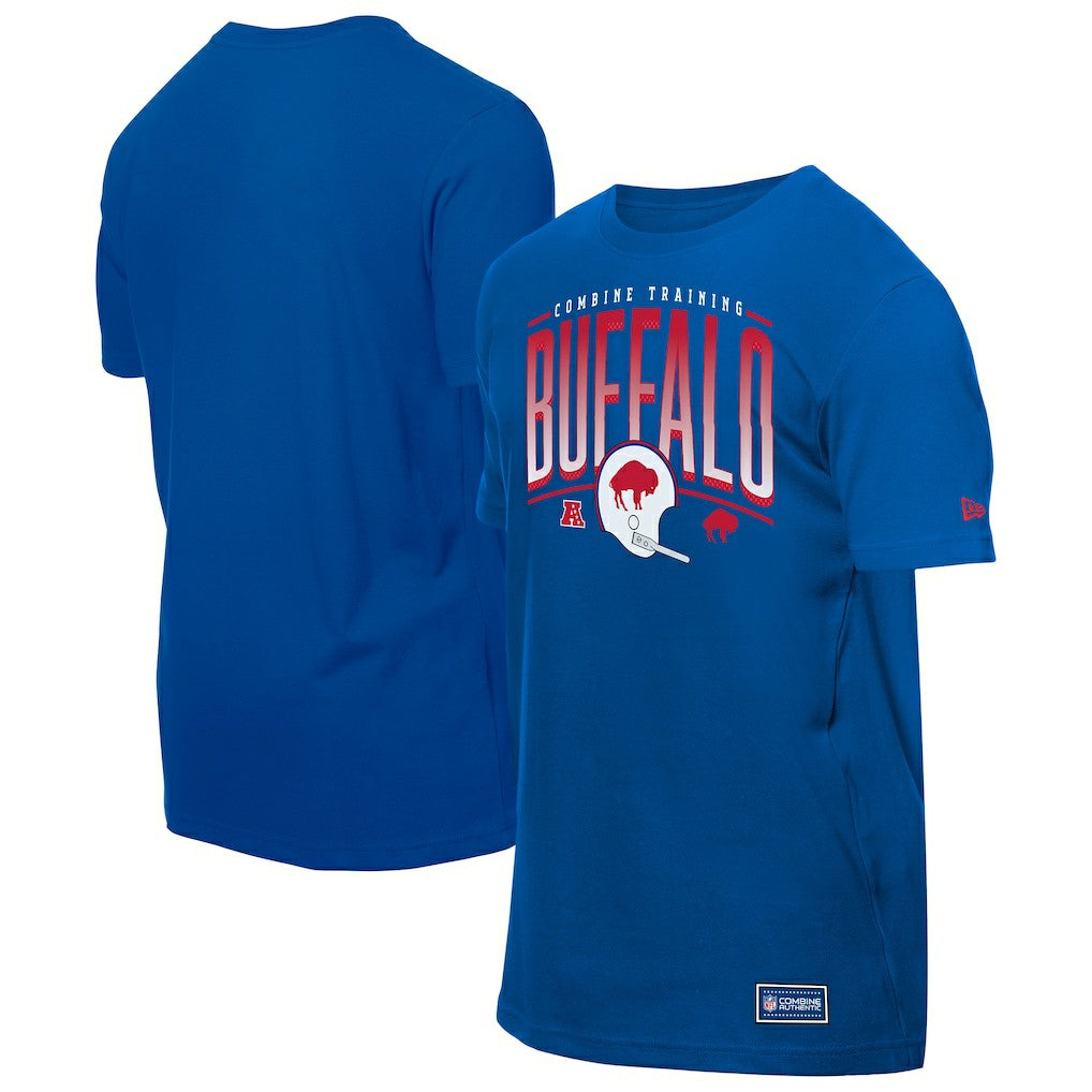 Buffalo Bills New Era Combine Authentic Training Throwback T-Shirt Royal - NFL