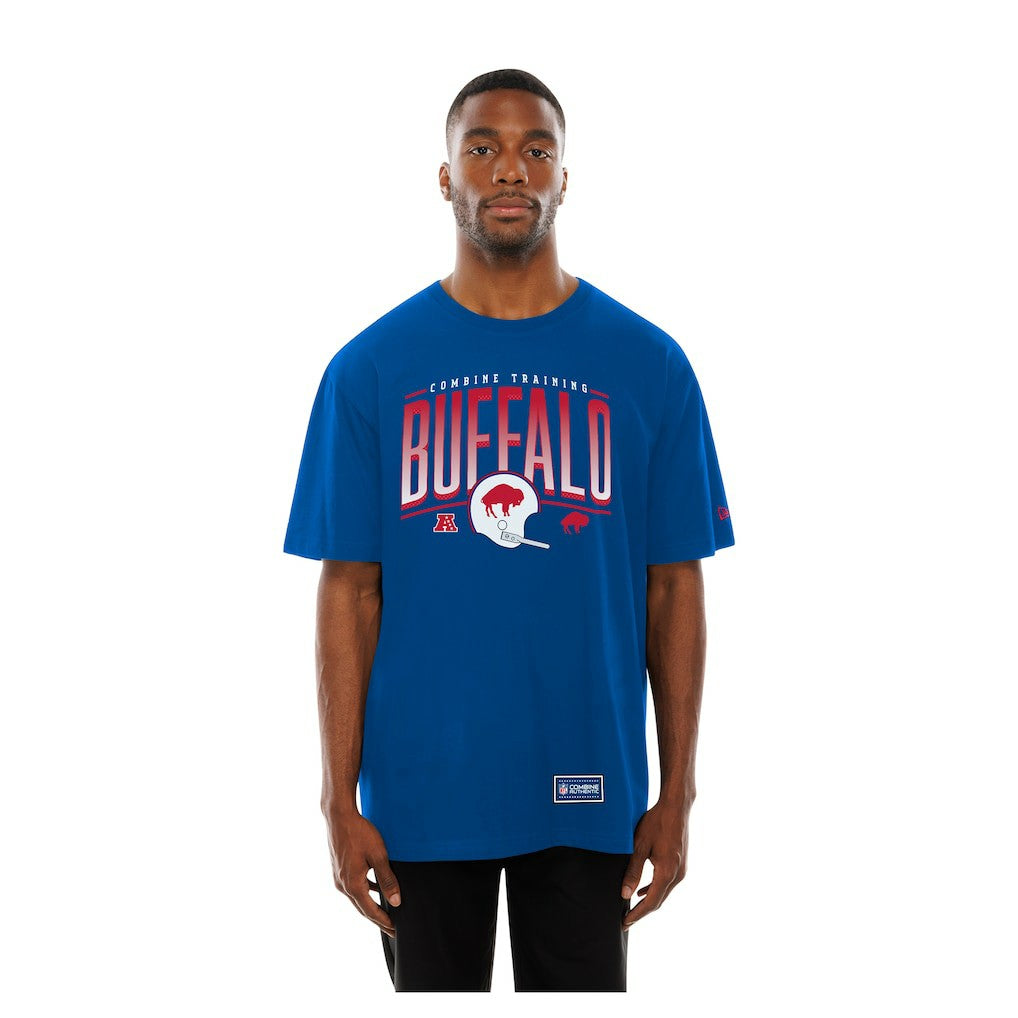 Buffalo Bills New Era Combine Authentic Training Throwback T-Shirt Royal - NFL