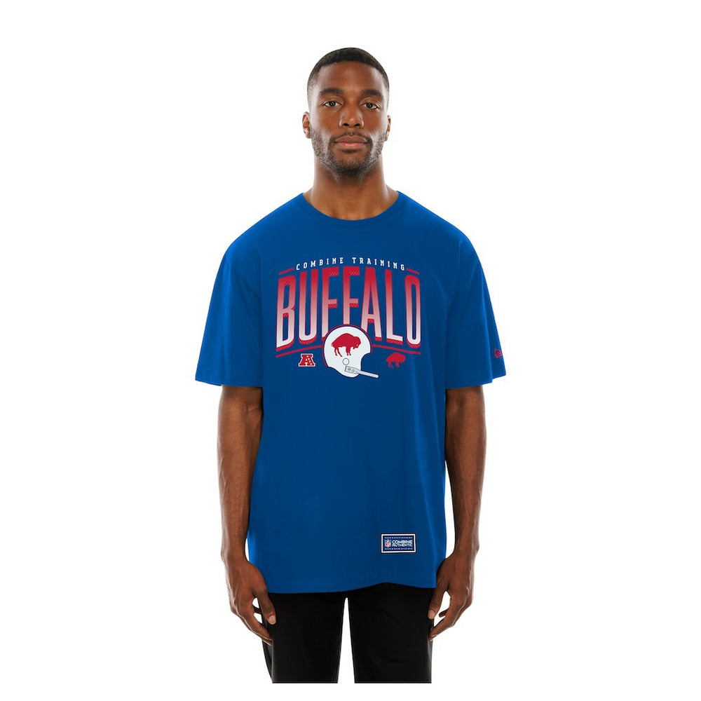 Buffalo Bills New Era Combine Authentic Training Throwback T-Shirt Royal - NFL