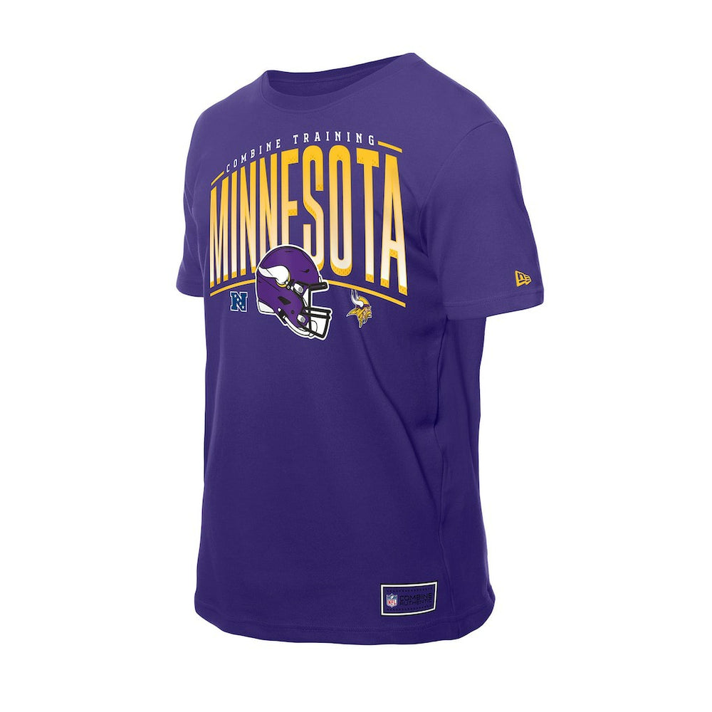 Minnesota Vikings New Era Combine Authentic Training Throwback T-Shirt Purple - NFL