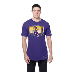 Minnesota Vikings New Era Combine Authentic Training Throwback T-Shirt Purple - NFL