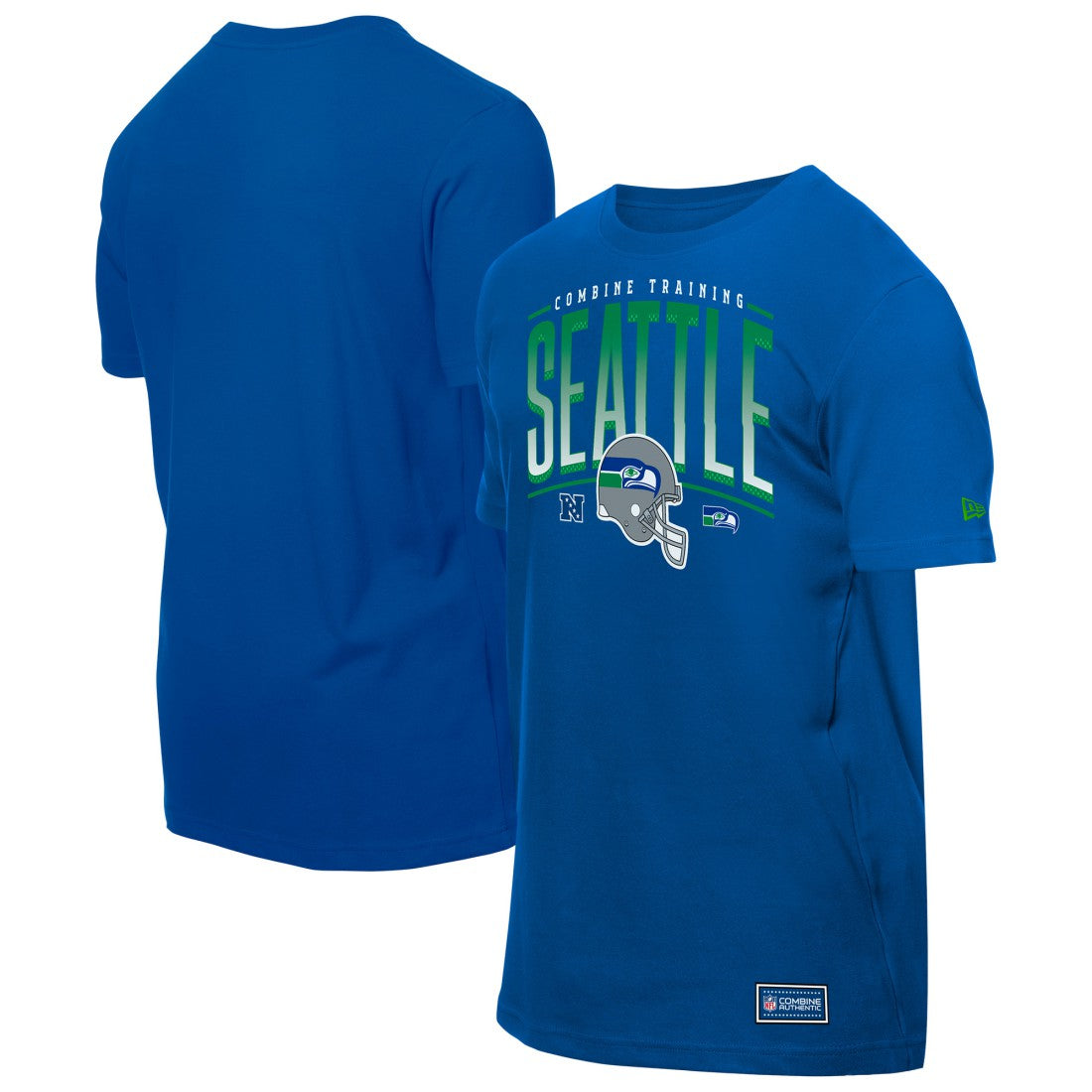 Seattle Seahawks New Era Combine Authentic Training Throwback T-Shirt College Navy - NFL