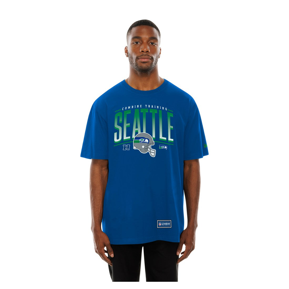 Seattle Seahawks New Era Combine Authentic Training Throwback T-Shirt College Navy - NFL