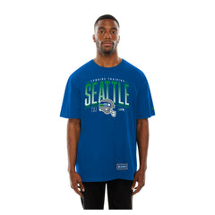 Seattle Seahawks New Era Combine Authentic Training Throwback T-Shirt College Navy - NFL