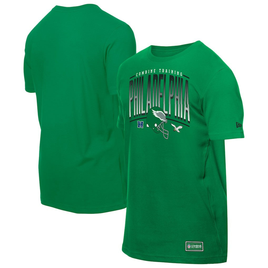 Philadelphia Eagles New Era Combine Authentic Training Throwback T-Shirt Green - NFL