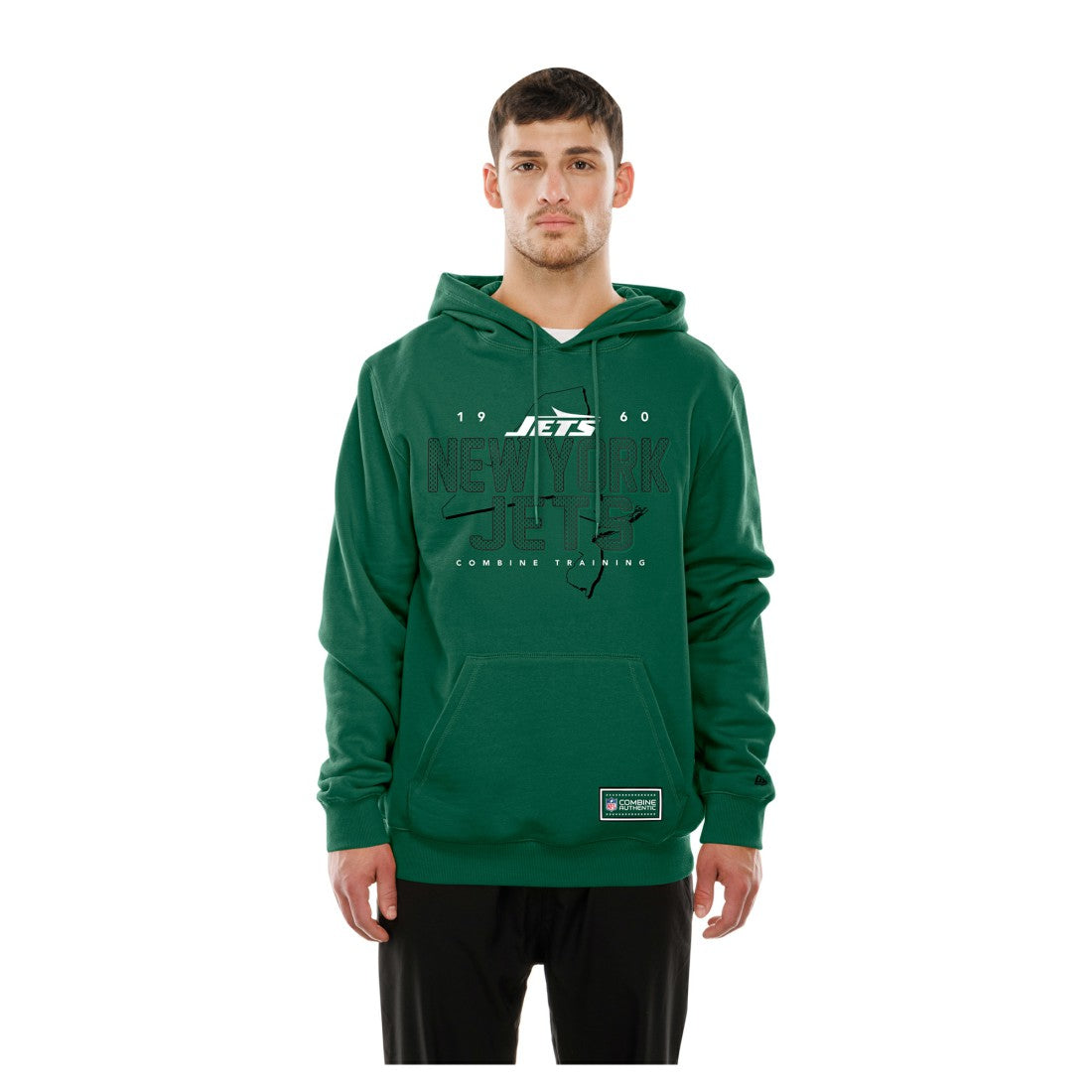 New York Jets New Era Combine Authentic Local State Throwback Hoodie Green - NFL