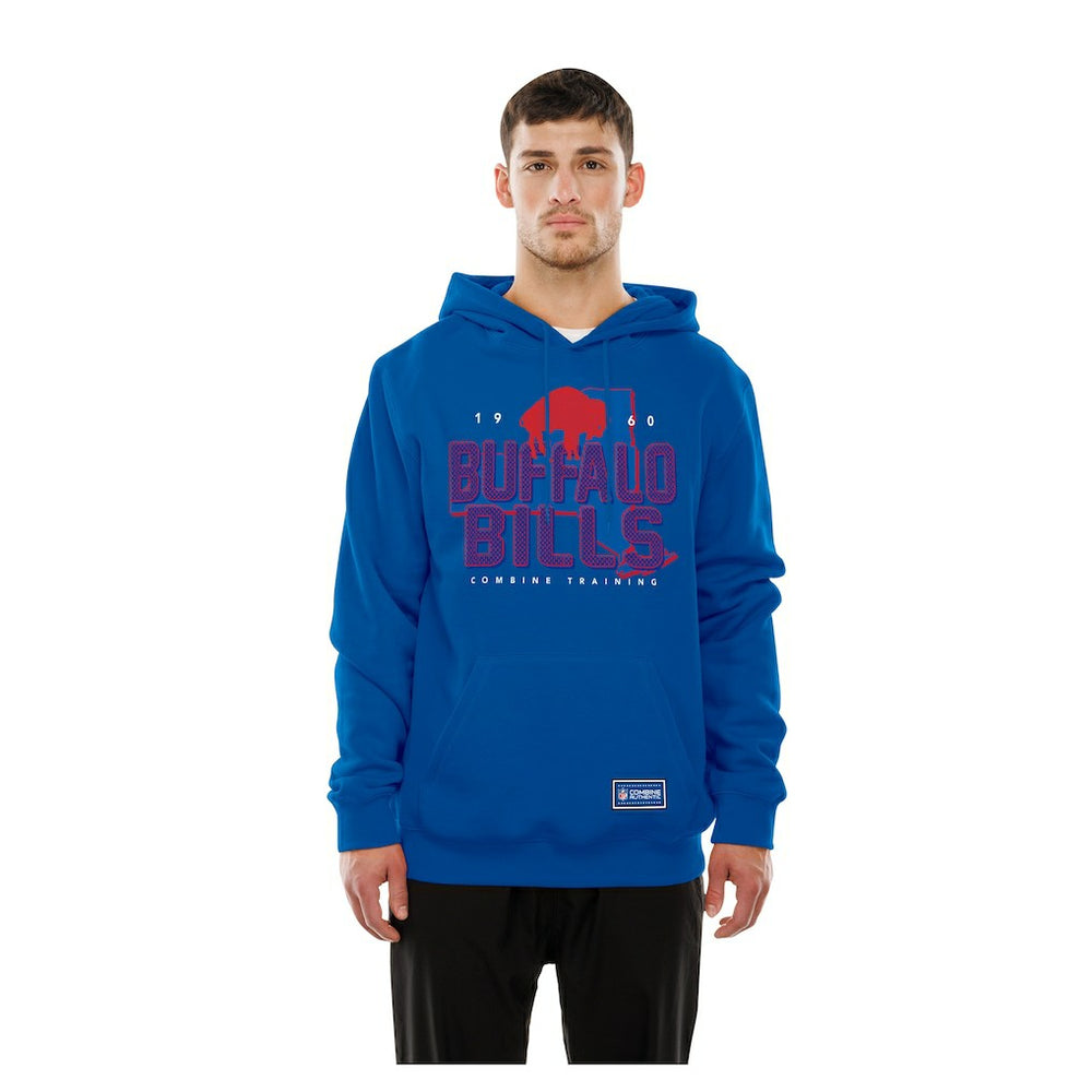 Buffalo Bills New Era Combine Authentic Local State Throwback Hoodie Royal - NFL