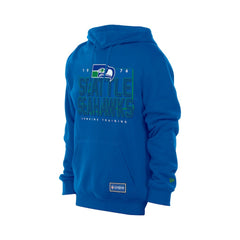 Seattle Seahawks New Era Combine Authentic Local State Throwback Hoodie Royal - NFL