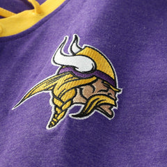 Minnesota Vikings New Era Women's Plus Size Throwback Lace-Up Long Sleeve T-Shirt Purple - NFL