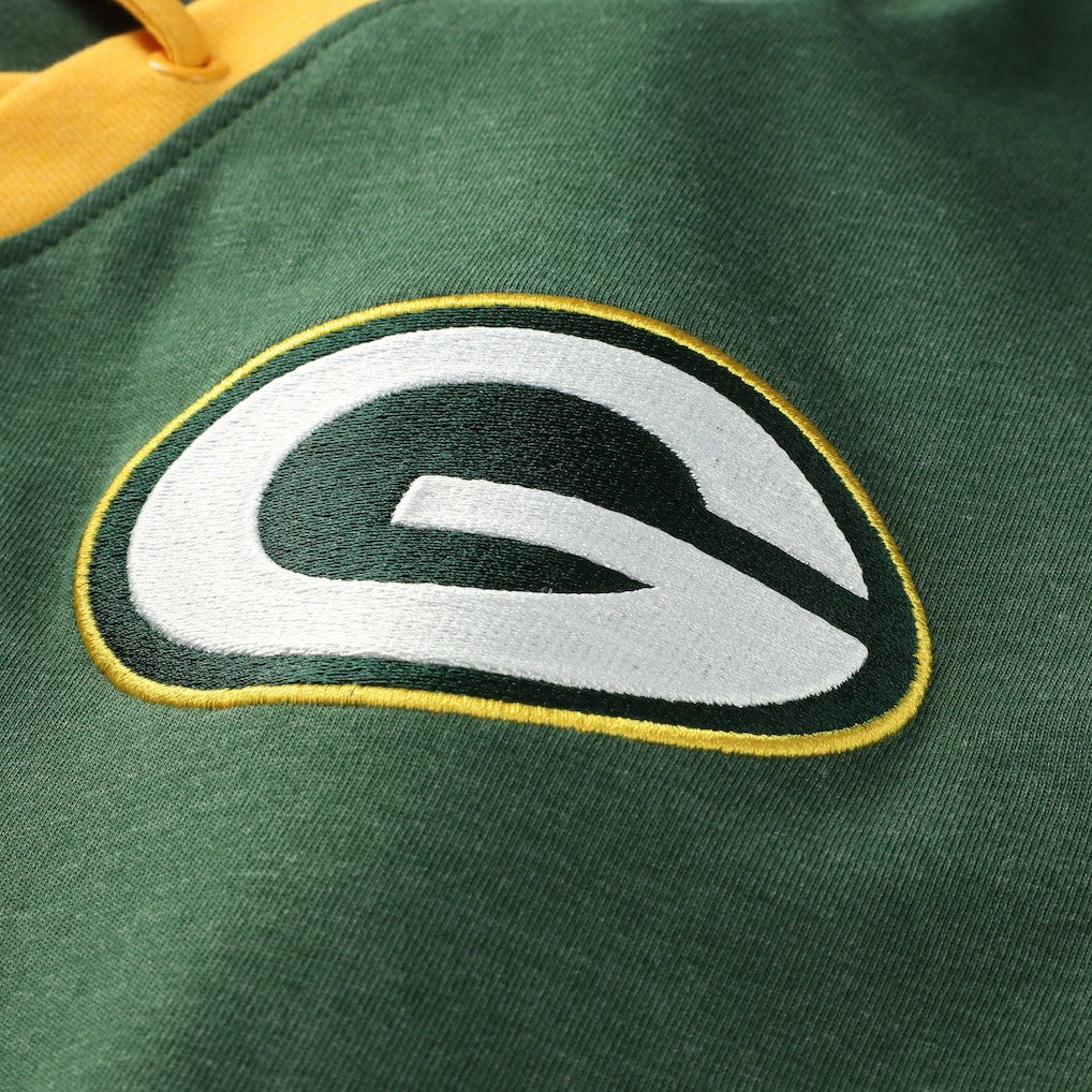 Green Bay Packers New Era Women's Plus Size Throwback Lace-Up Long Sleeve T-Shirt Green - NFL