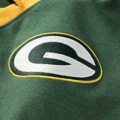 Green Bay Packers New Era Women's Plus Size Throwback Lace-Up Long Sleeve T-Shirt Green - NFL