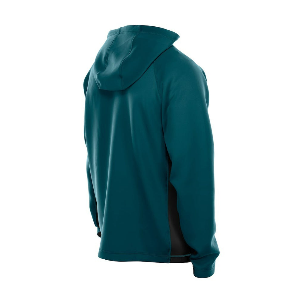 Philadelphia Eagles New Era Combine Authentic Raglan Scuba Full-Zip Hoodie Midnight Green - NFL