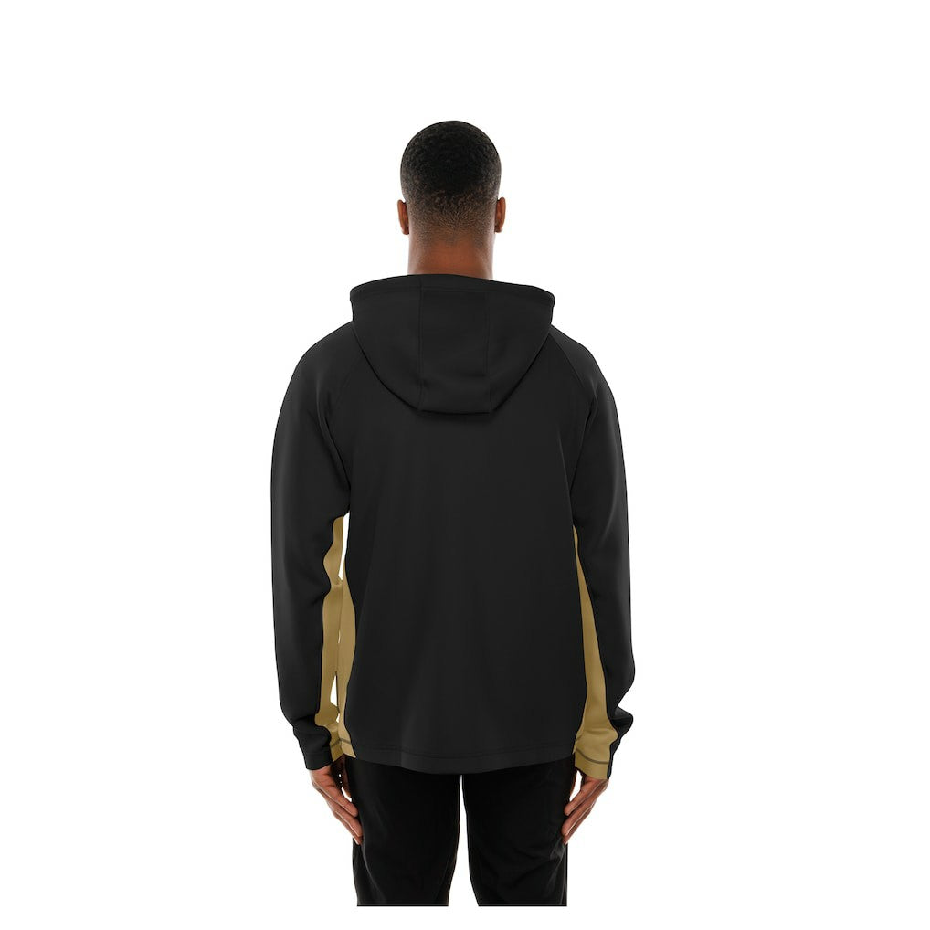 New Orleans Saints New Era Combine Authentic Raglan Scuba Full-Zip Hoodie Black - NFL