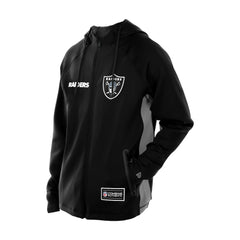 Las Vegas Raiders New Era Combine Authentic Raglan Scuba Full-Zip Hoodie Black - NFL