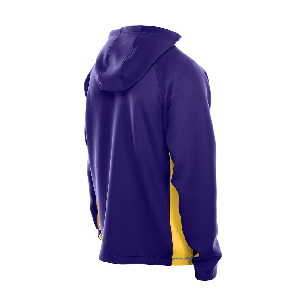 Minnesota Vikings New Era Combine Authentic Raglan Scuba Full-Zip Hoodie Purple - NFL