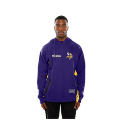 Minnesota Vikings New Era Combine Authentic Raglan Scuba Full-Zip Hoodie Purple - NFL