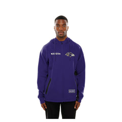Baltimore Ravens New Era Combine Authentic Raglan Scuba Full-Zip Hoodie Purple - NFL