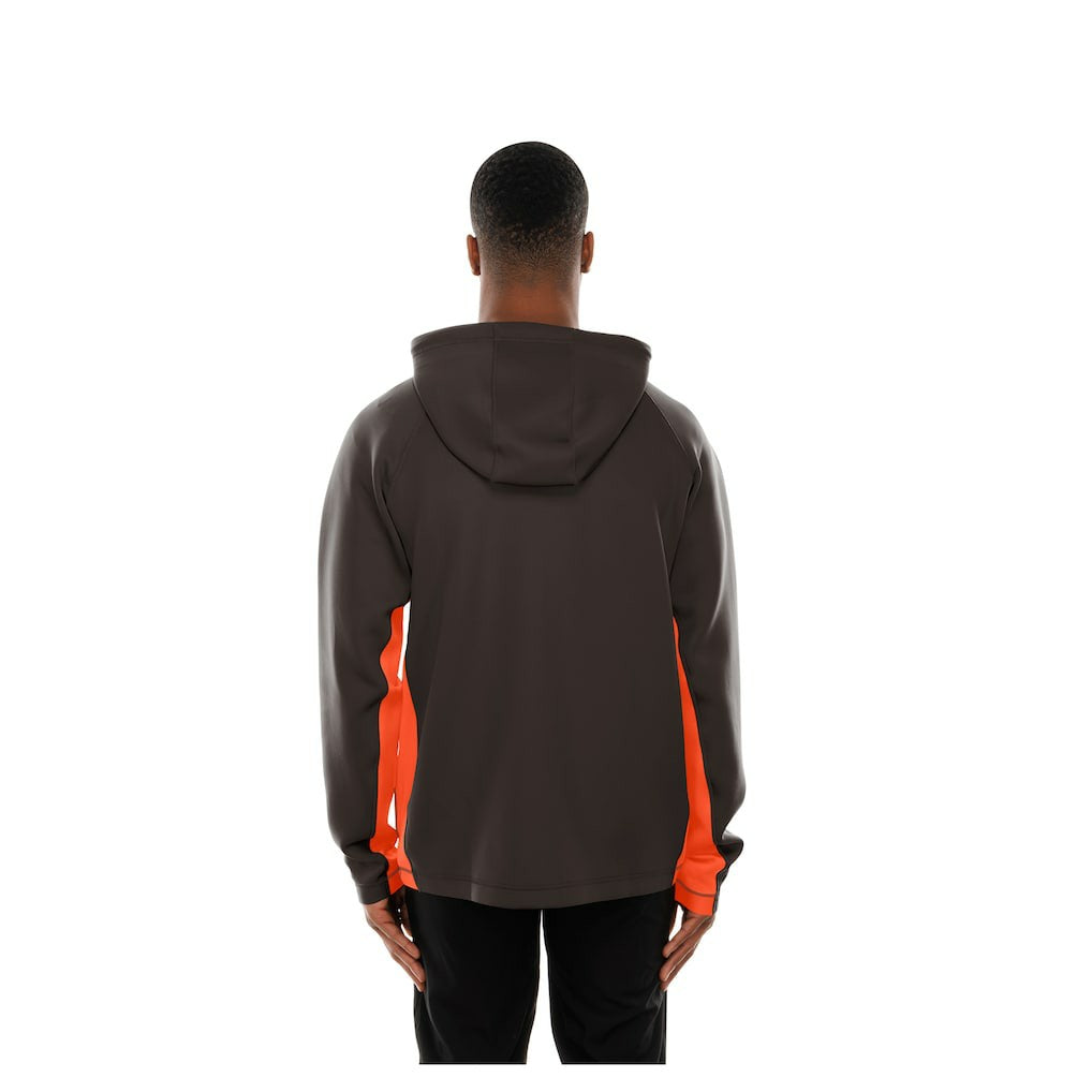 Cleveland Browns New Era Combine Authentic Raglan Scuba Full-Zip Hoodie Brown - NFL