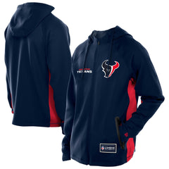 Houston Texans New Era Combine Authentic Raglan Scuba Full-Zip Hoodie Navy - NFL