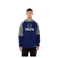 Indianapolis Colts New Era Combine Authentic Color Block Raglan Pullover Hoodie Royal - NFL