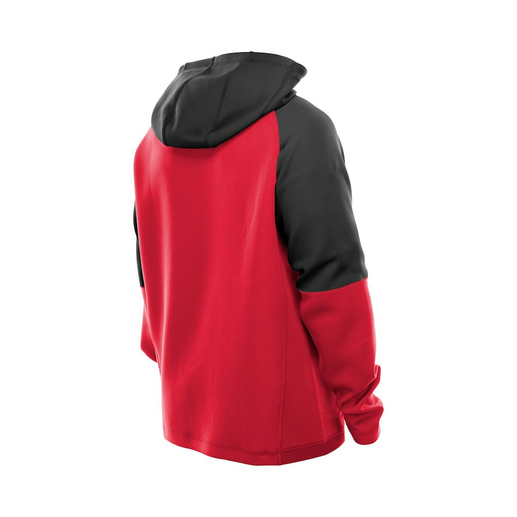 Kansas City Chiefs New Era Combine Authentic Color Block Raglan Pullover Hoodie Red - NFL