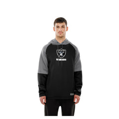 Las Vegas Raiders New Era Combine Authentic Color Block Raglan Pullover Hoodie Black - NFL