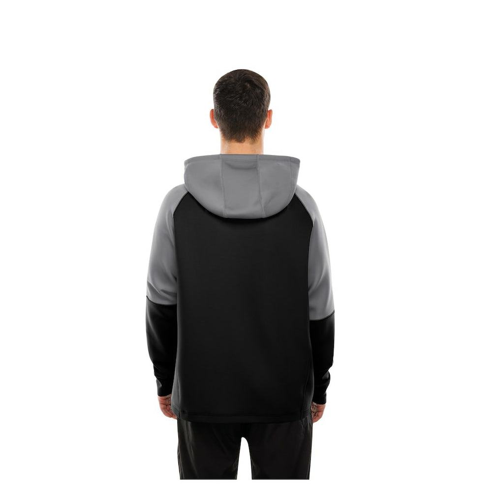 Las Vegas Raiders New Era Combine Authentic Color Block Raglan Pullover Hoodie Black - NFL