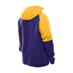Minnesota Vikings New Era Combine Authentic Color Block Raglan Pullover Hoodie Purple - NFL