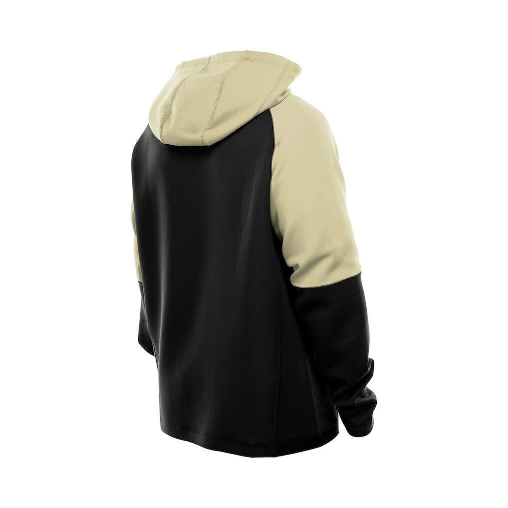 New Orleans Saints New Era Combine Authentic Color Block Raglan Pullover Hoodie Black - NFL
