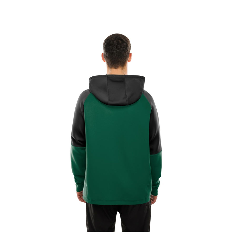 New York Jets New Era Combine Authentic Color Block Raglan Pullover Hoodie Green - NFL
