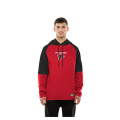 Atlanta Falcons New Era Combine Authentic Color Block Raglan Pullover Hoodie Red - NFL